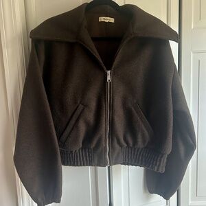 Madewell Brown Bomber Jacket